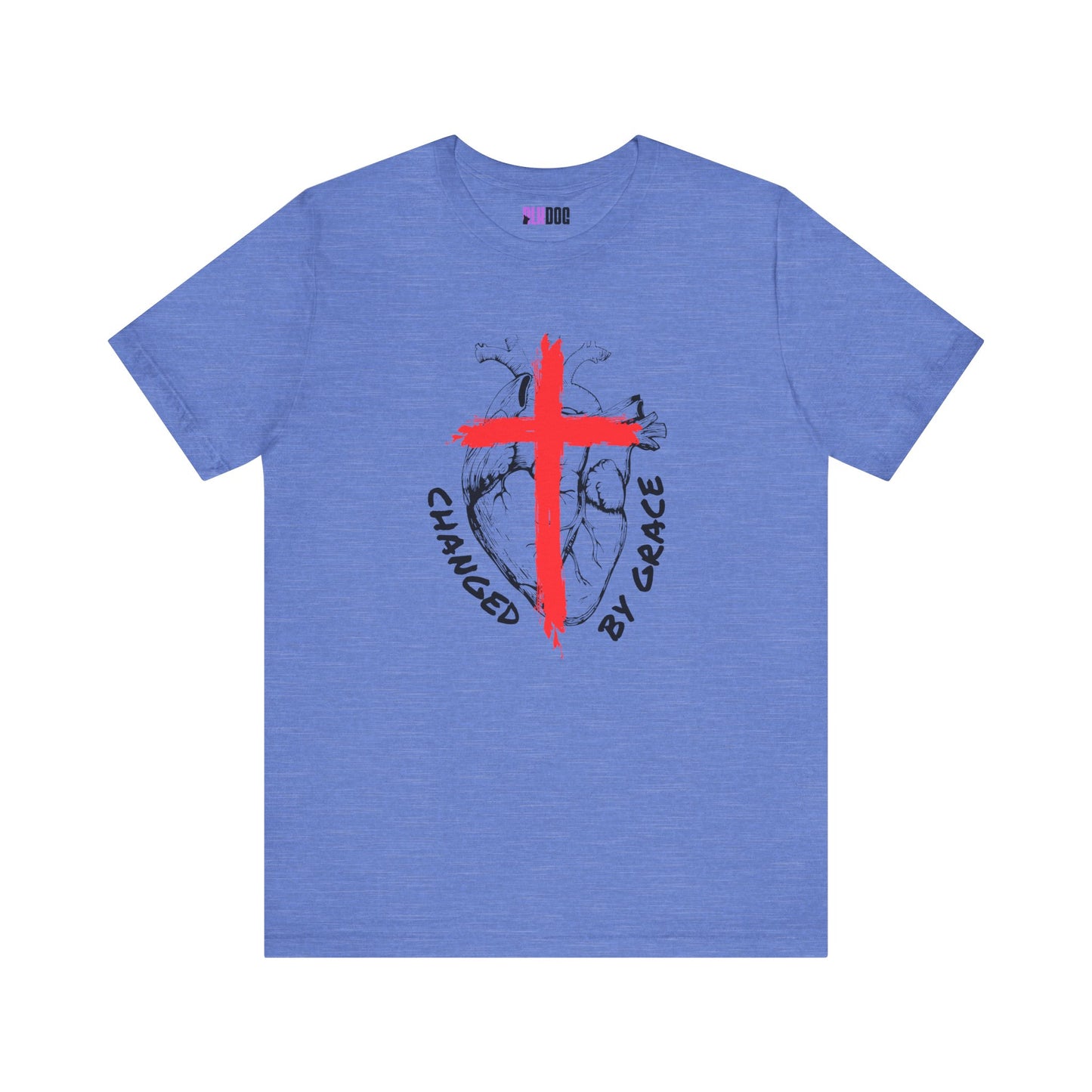 Christian Unisex Tee, Grace and Cross Shirt, Religious T-Shirt, Inspirational Top, Faith Apparel, Christian Clothing