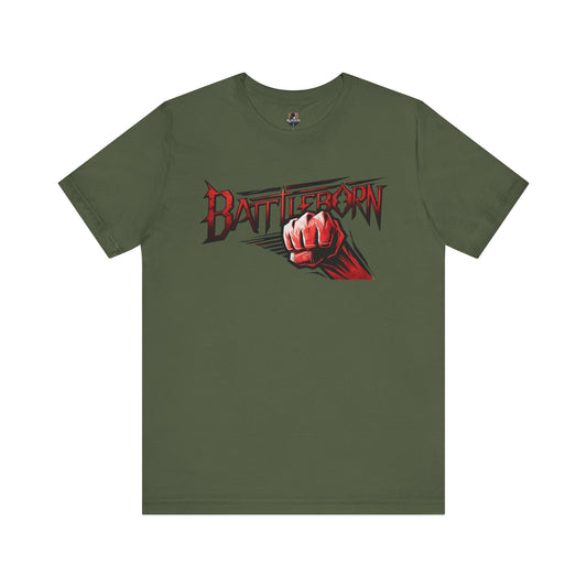 Battleborn Unisex Jersey Short Sleeve Tee - Bold Graphic Tee for Empowerment & Motivation