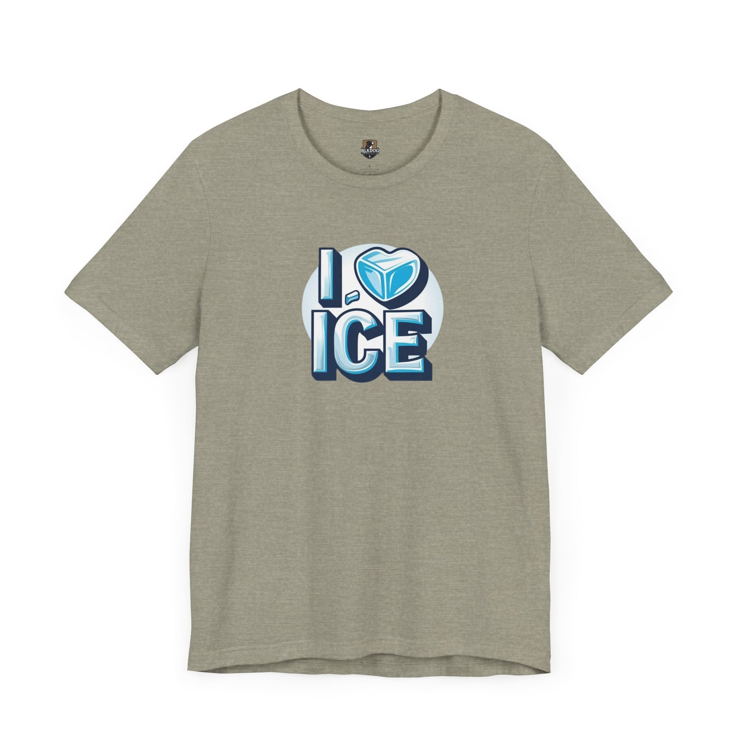 I Love Ice Unisex Short Sleeve Tee, Cute T-Shirt for Ice Cream Lovers, Summer Fashion, Gift for Friends, Ice Cream Party Attire