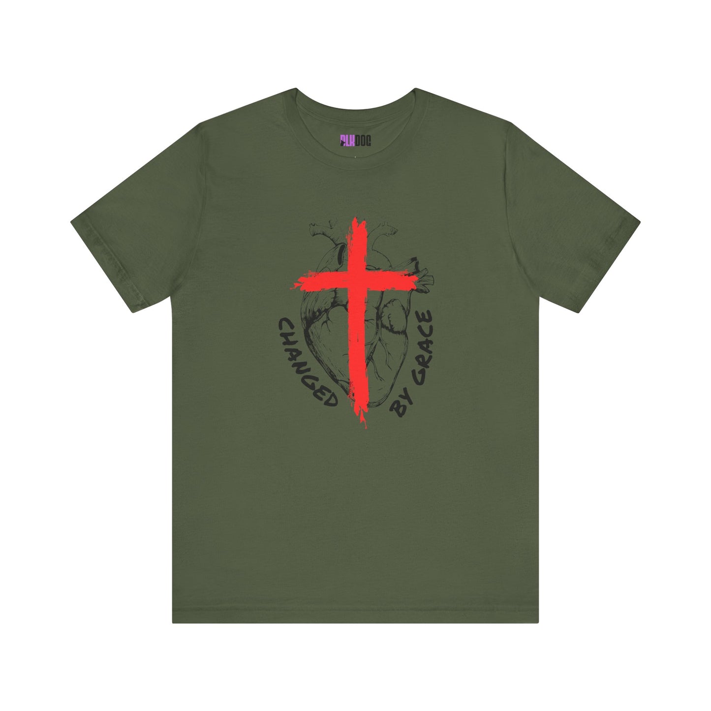 Christian Unisex Tee, Grace and Cross Shirt, Religious T-Shirt, Inspirational Top, Faith Apparel, Christian Clothing