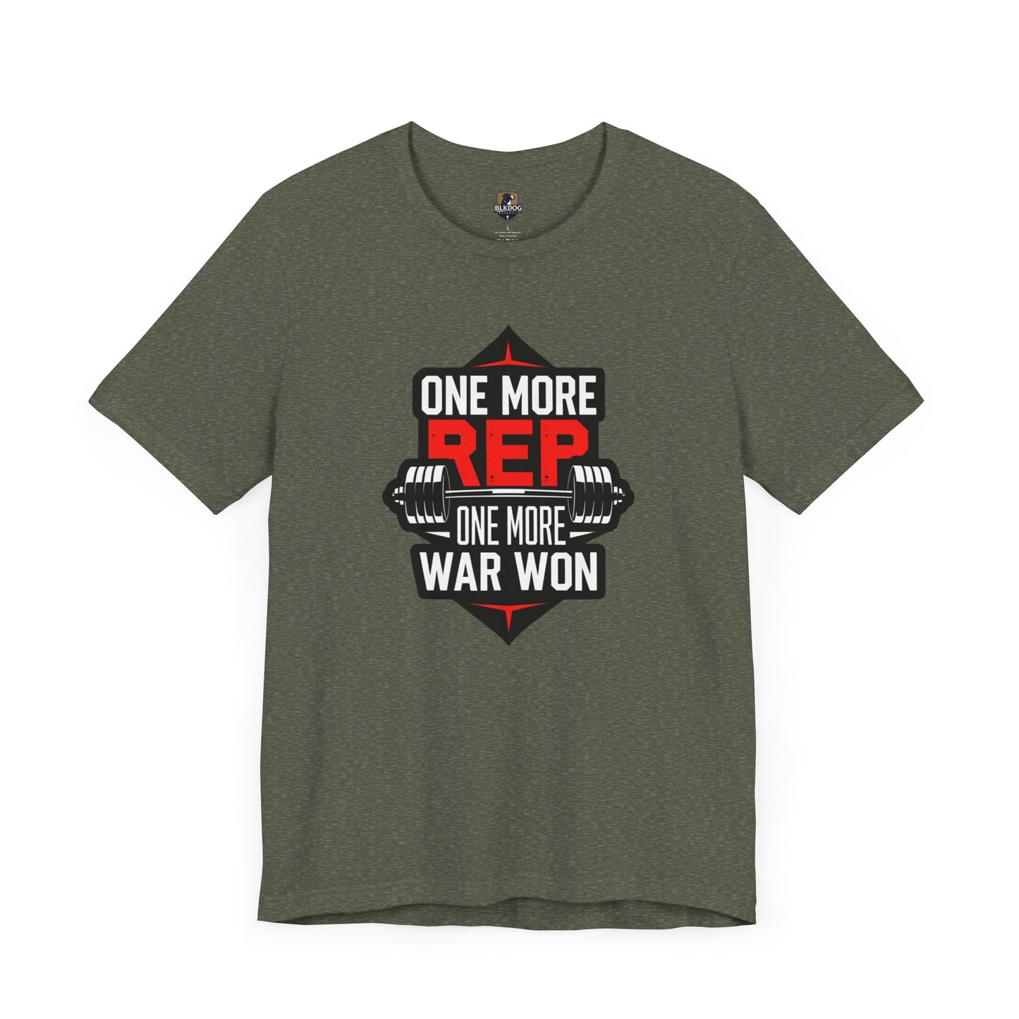 Motivational Fitness Tee - "One More Rep, One More War Won" Unisex Jersey Short Sleeve T-Shirt, Workout Shirt, Gym Apparel, Gift for [...]