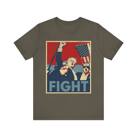 Trump24 - FIGHT - Unisex Jersey Short Sleeve Tee