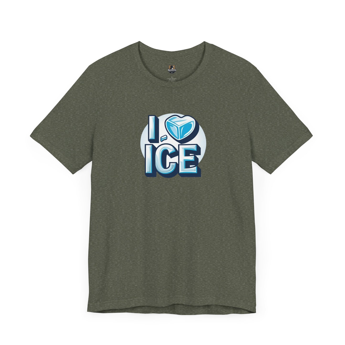 I Love Ice Unisex Short Sleeve Tee, Cute T-Shirt for Ice Cream Lovers, Summer Fashion, Gift for Friends, Ice Cream Party Attire