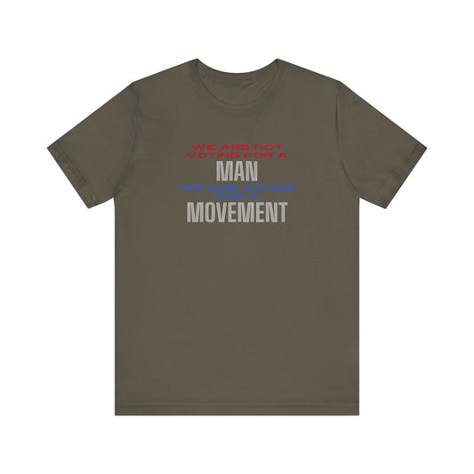 Vote for a Movement Unisex Tee, Political Voting Shirt, Men's and Women's Activist Tshirt, Election 2024 Apparel, Voting Rights Tee