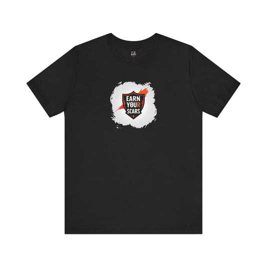 Unisex Motivational Tee - "Earn Your Scars" - Fitness Shirt for Gym Lovers, Gift for Athletes, Inspirational Apparel, Casual Wear, [...]