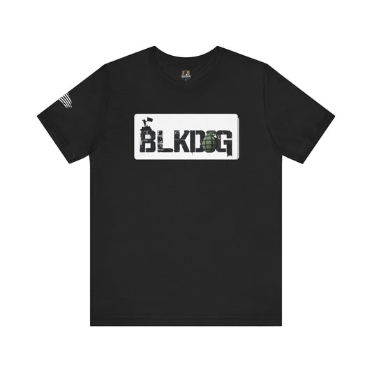 BLKDOG Graphic Unisex Short Sleeve Tee - Military Style Tee
