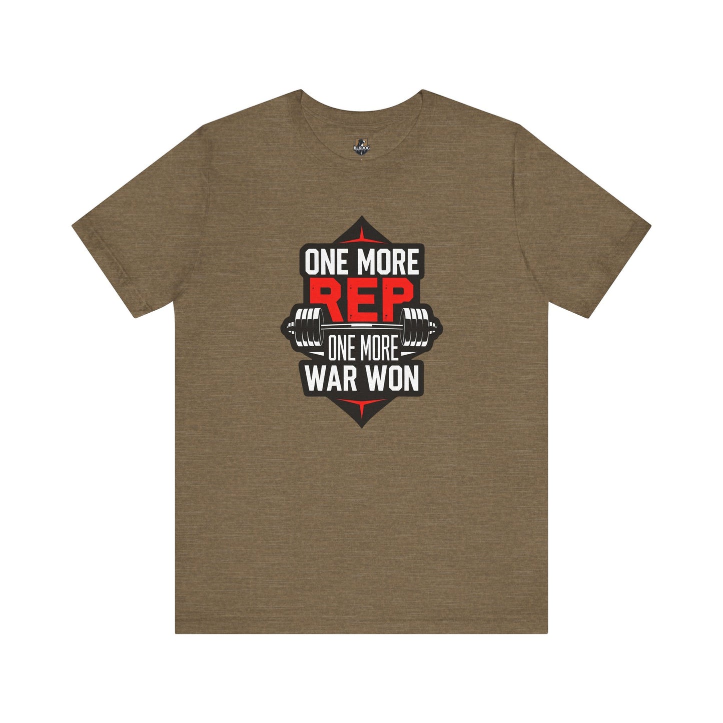Motivational Fitness Tee - "One More Rep, One More War Won" Unisex Jersey Short Sleeve T-Shirt, Workout Shirt, Gym Apparel, Gift for [...]