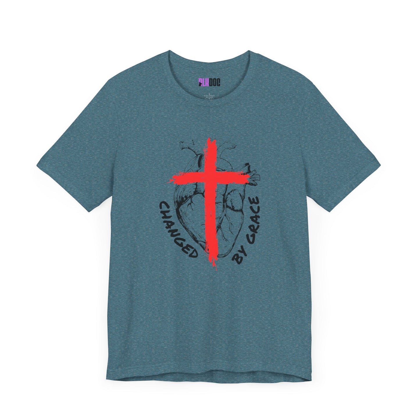 Christian Unisex Tee, Grace and Cross Shirt, Religious T-Shirt, Inspirational Top, Faith Apparel, Christian Clothing