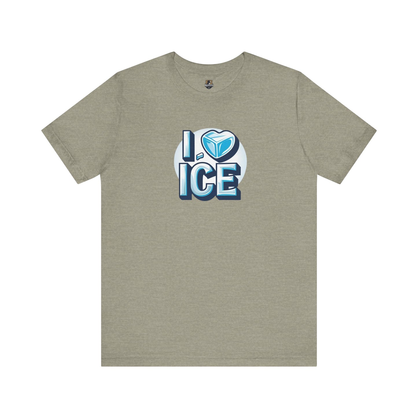 I Love Ice Unisex Short Sleeve Tee, Cute T-Shirt for Ice Cream Lovers, Summer Fashion, Gift for Friends, Ice Cream Party Attire