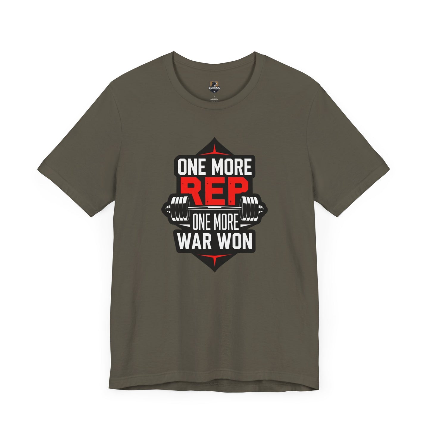 Motivational Fitness Tee - "One More Rep, One More War Won" Unisex Jersey Short Sleeve T-Shirt, Workout Shirt, Gym Apparel, Gift for [...]
