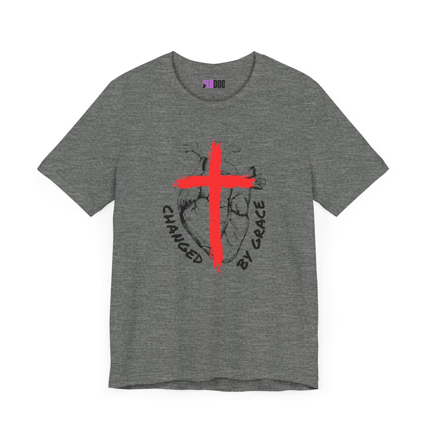 Christian Unisex Tee, Grace and Cross Shirt, Religious T-Shirt, Inspirational Top, Faith Apparel, Christian Clothing