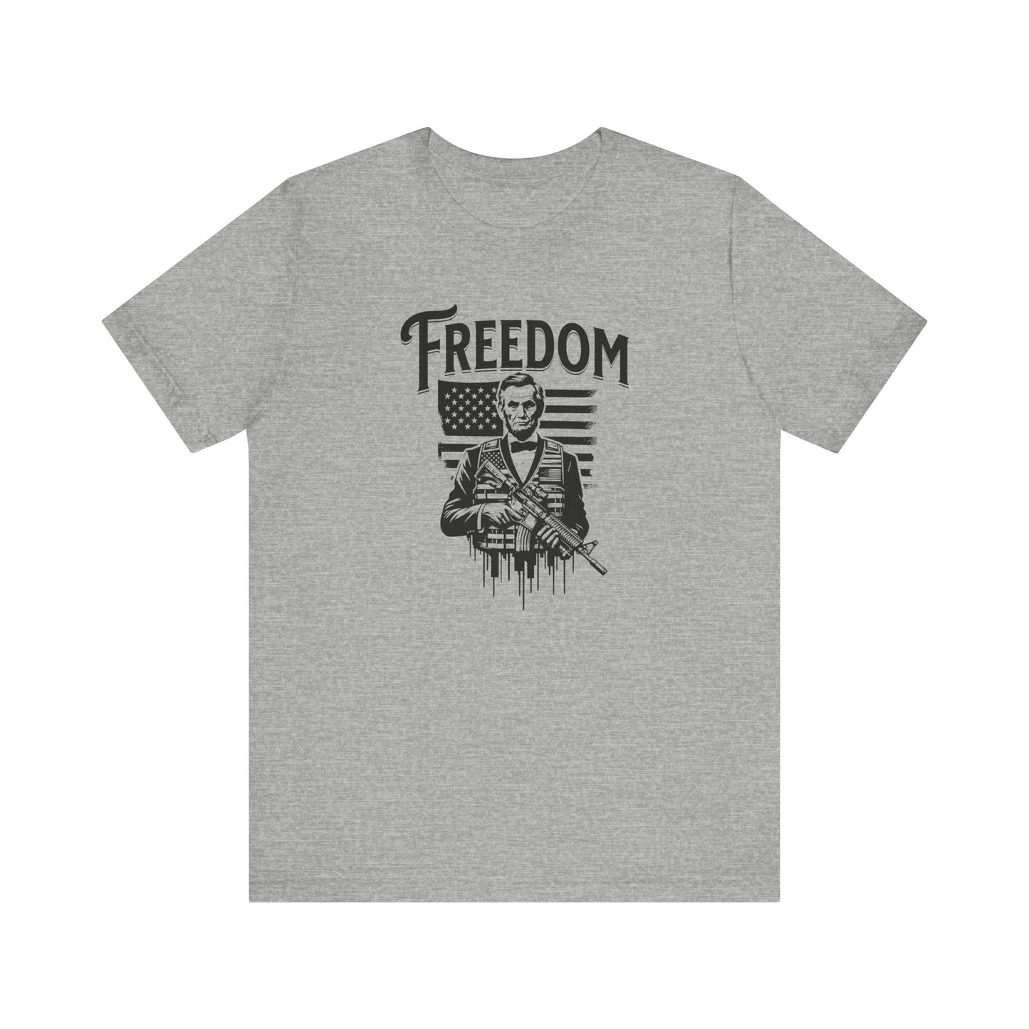 Patriotic Tee, President Lincoln Shirt, Historical Gun Owner Top, American History T-Shirt, Political Activist Apparel