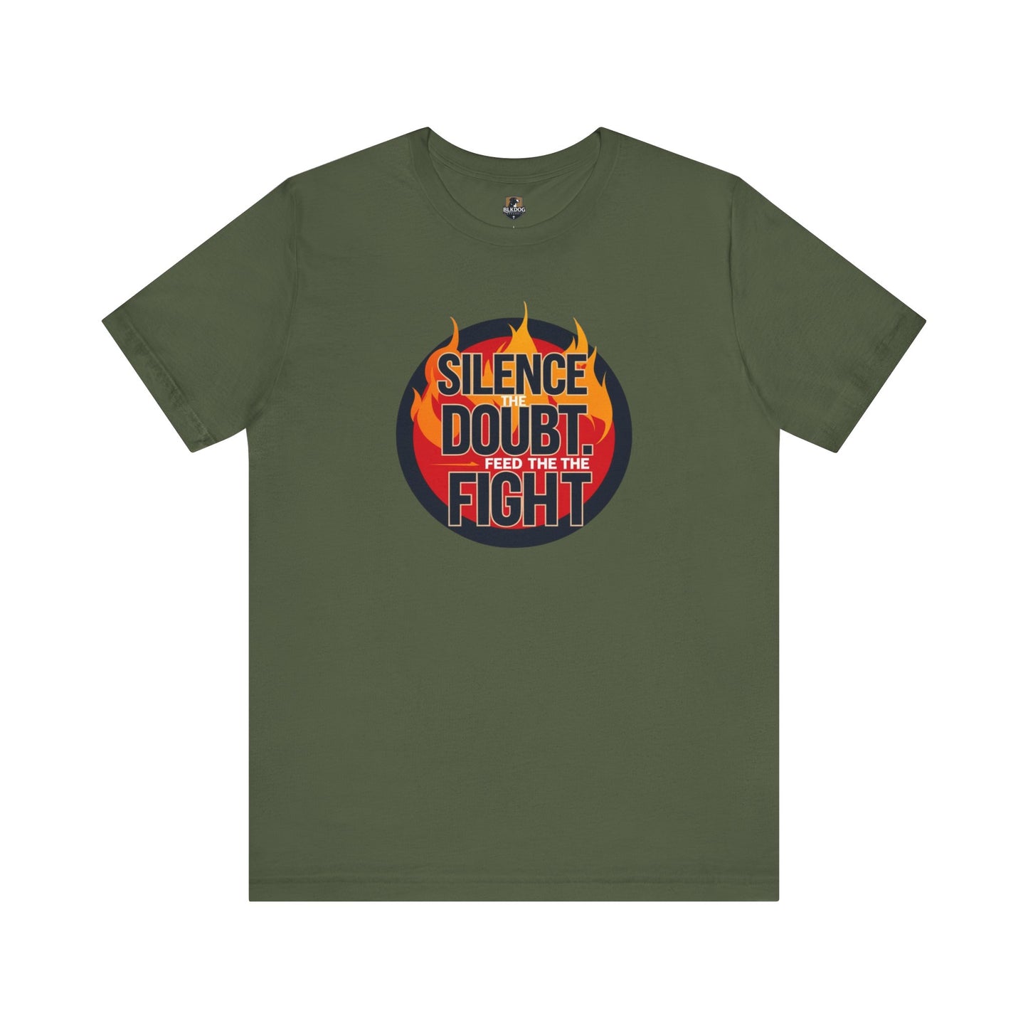 Empowering Message Tee - Silence Doubt, Feed the Fight, Motivational T-Shirt, Perfect for Fitness, Gifts for Athletes, Inspirational [...]
