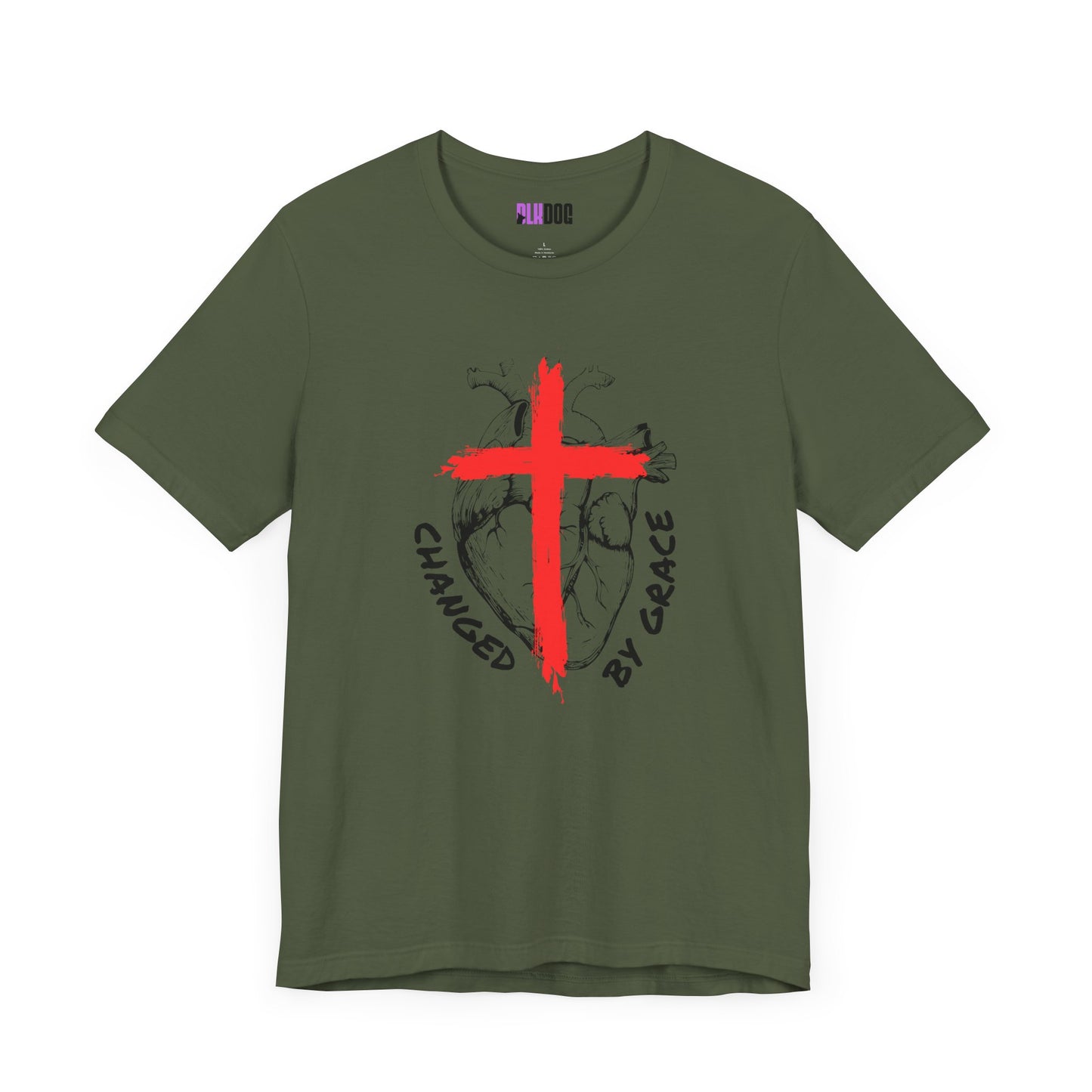 Christian Unisex Tee, Grace and Cross Shirt, Religious T-Shirt, Inspirational Top, Faith Apparel, Christian Clothing