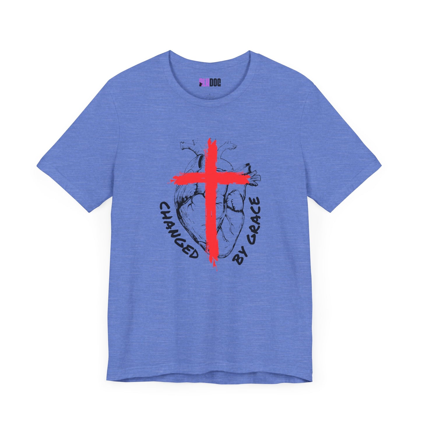 Christian Unisex Tee, Grace and Cross Shirt, Religious T-Shirt, Inspirational Top, Faith Apparel, Christian Clothing