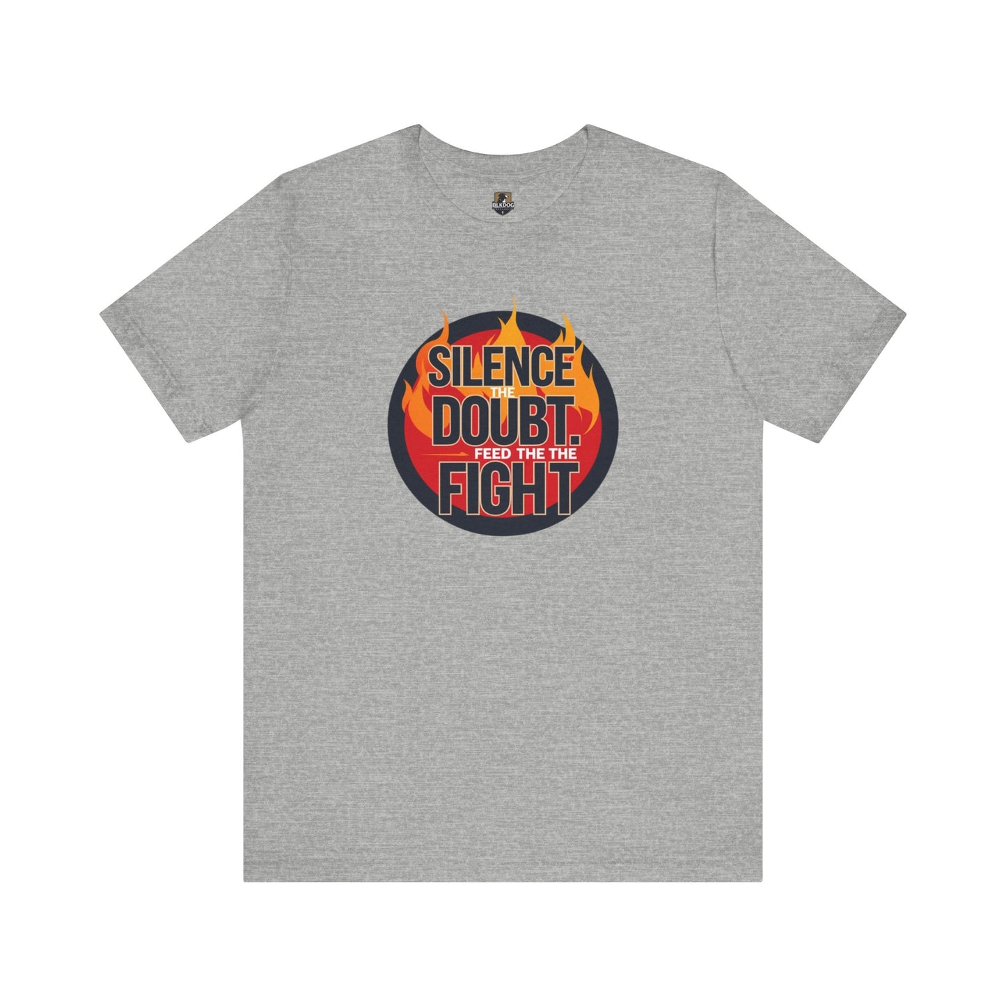 Empowering Message Tee - Silence Doubt, Feed the Fight, Motivational T-Shirt, Perfect for Fitness, Gifts for Athletes, Inspirational [...]