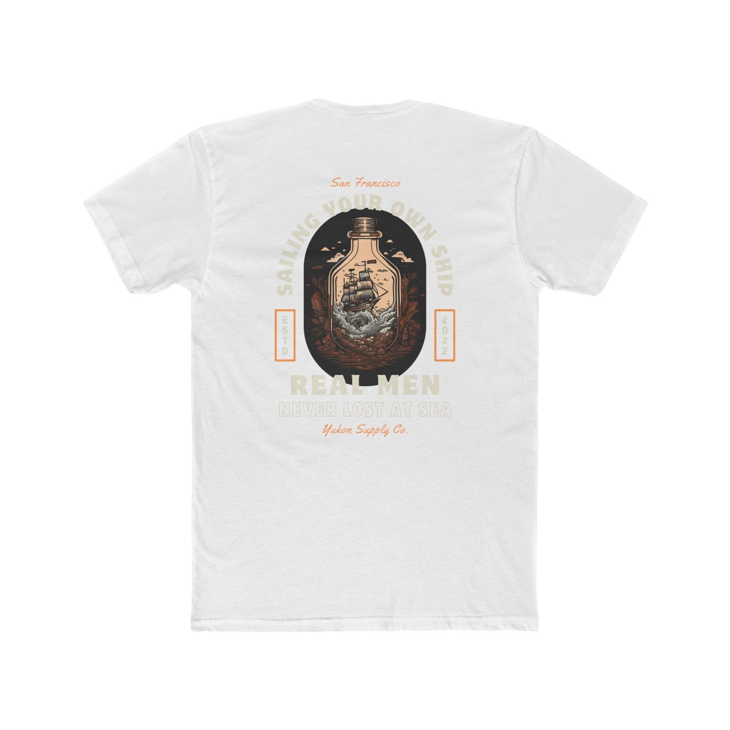 Real Men Lost at Sea - Men's Cotton Crew Tee