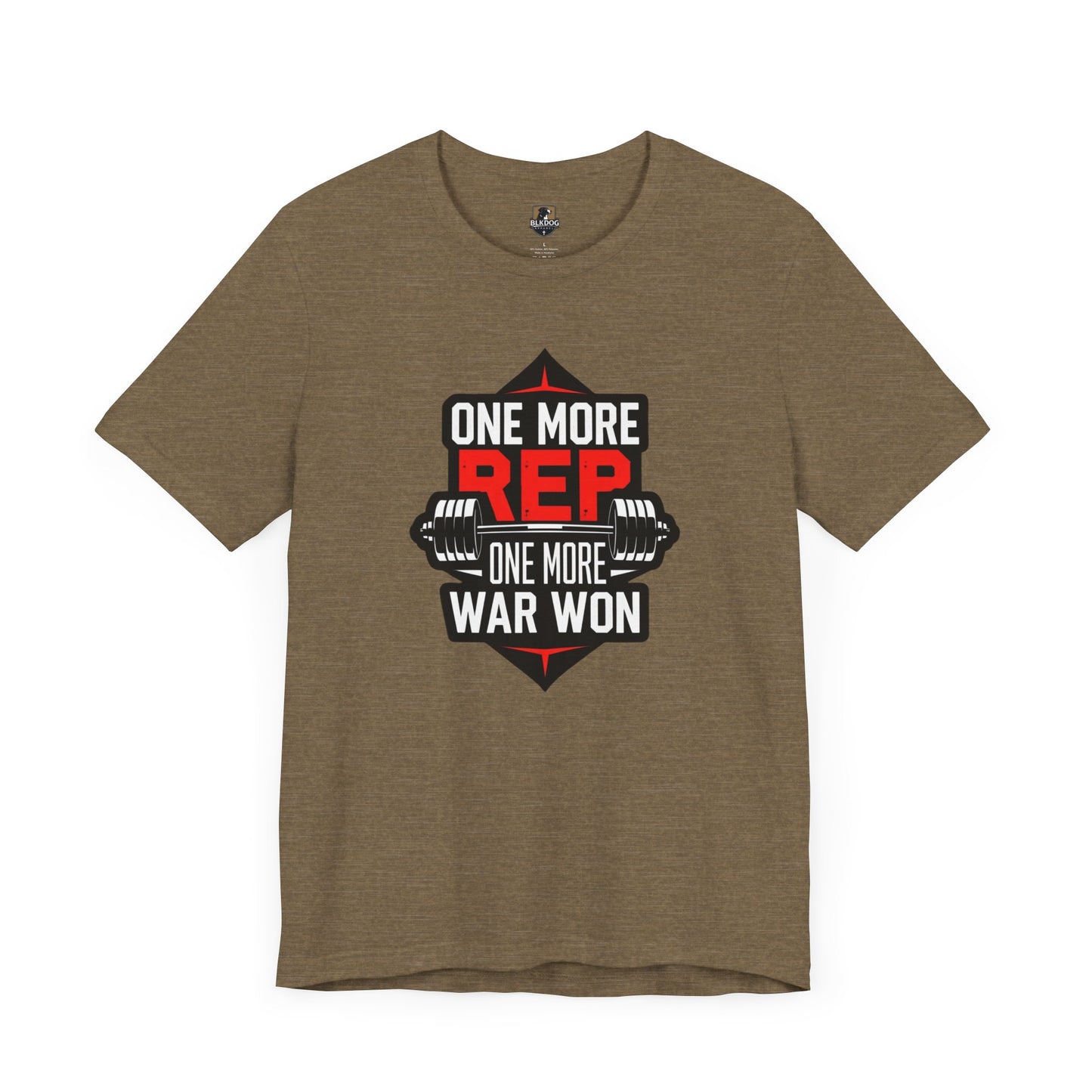 Motivational Fitness Tee - "One More Rep, One More War Won" Unisex Jersey Short Sleeve T-Shirt, Workout Shirt, Gym Apparel, Gift for [...]