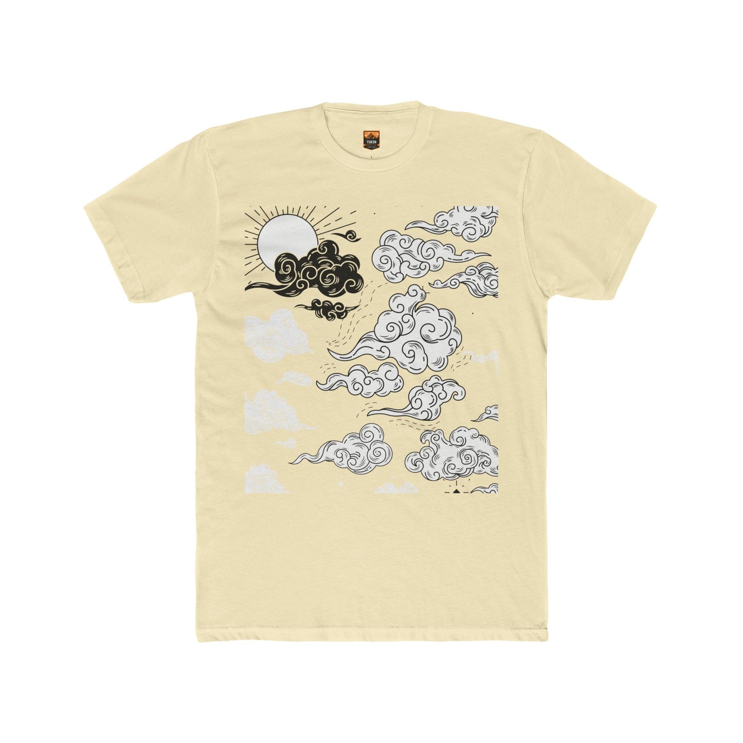 Japanese Clouds - Men's Cotton Crew Tee