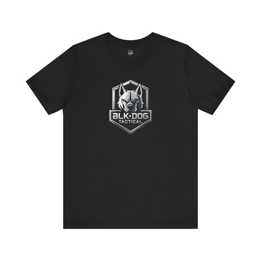 Tactical Graphic Tee - BLKDOG Tactical Design, Unisex Shirt for Dog Lovers, Gift for Pet Owners, Outdoor Adventure Wear, Casual Style