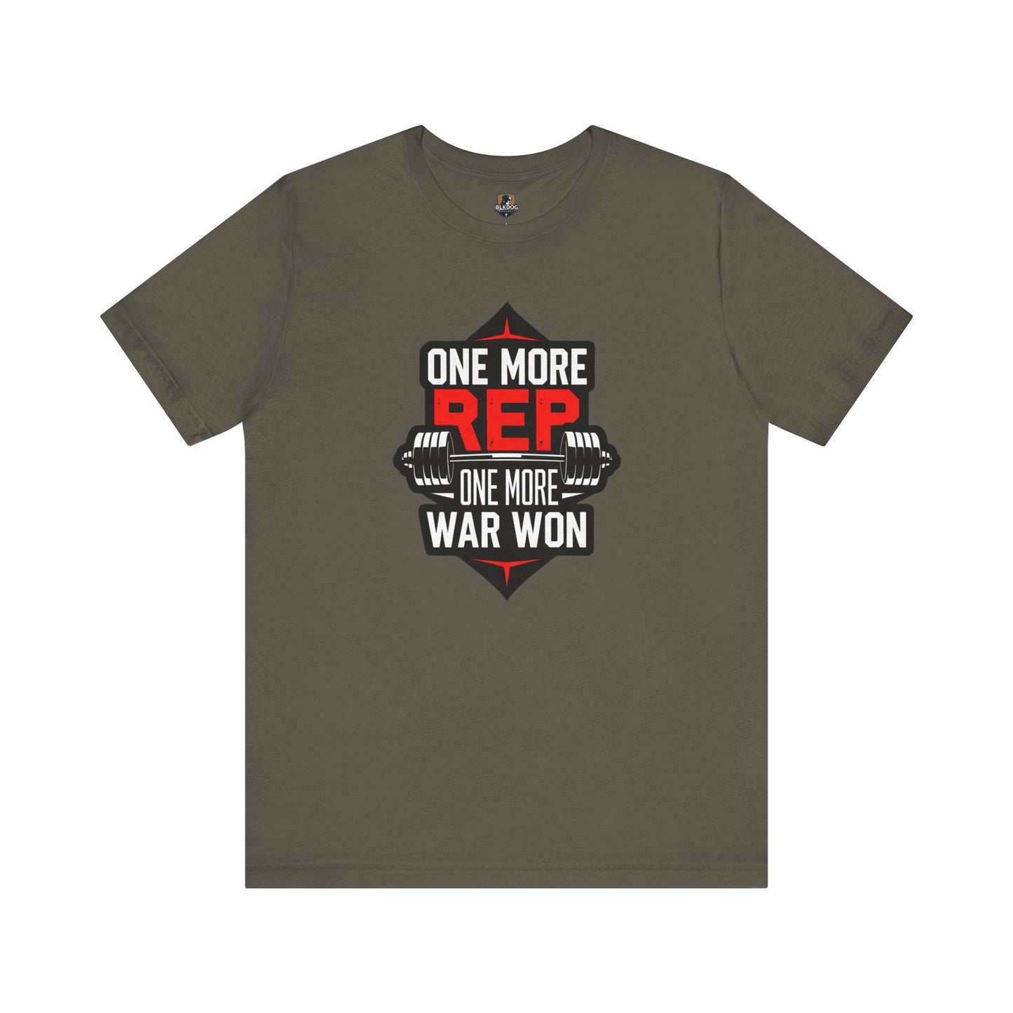 Motivational Fitness Tee - "One More Rep, One More War Won" Unisex Jersey Short Sleeve T-Shirt, Workout Shirt, Gym Apparel, Gift for [...]