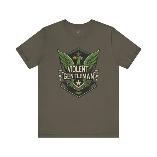 Violent Gentleman Unisex Tee, Casual Wear, Gift for Him, Statement Shirt, Everyday Comfort, Graphic T-Shirt