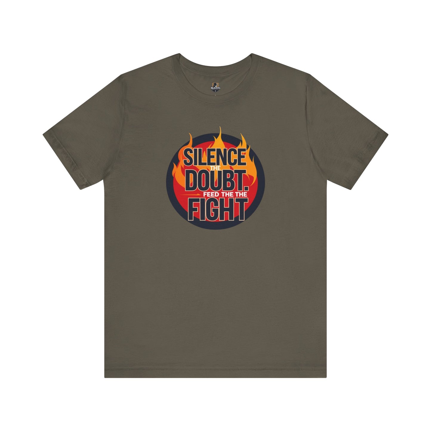 Empowering Message Tee - Silence Doubt, Feed the Fight, Motivational T-Shirt, Perfect for Fitness, Gifts for Athletes, Inspirational [...]