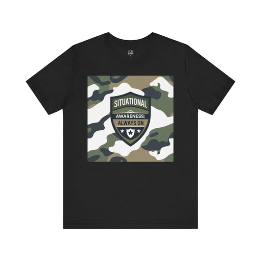 Camo Situational Awareness Tee | Unisex Short Sleeve Shirt, Military Style, Gift for Veterans, Everyday Casual Wear, Unique Camouflage [...]