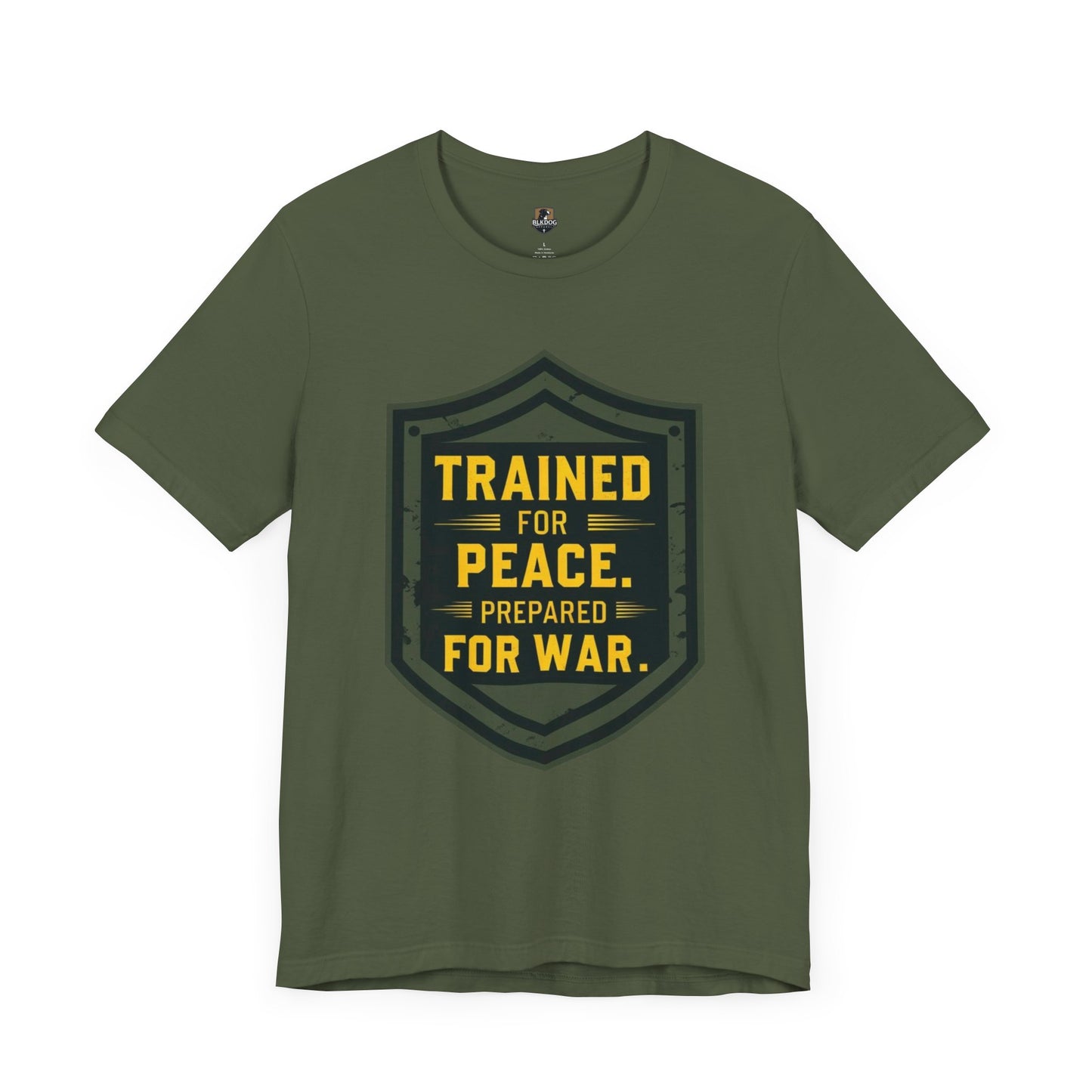 Trained for Peace...Ready for War - Warrior Tee:  Casual Wear, Military Inspired, Gift for Veterans, Holiday Apparel, Statement Shirt