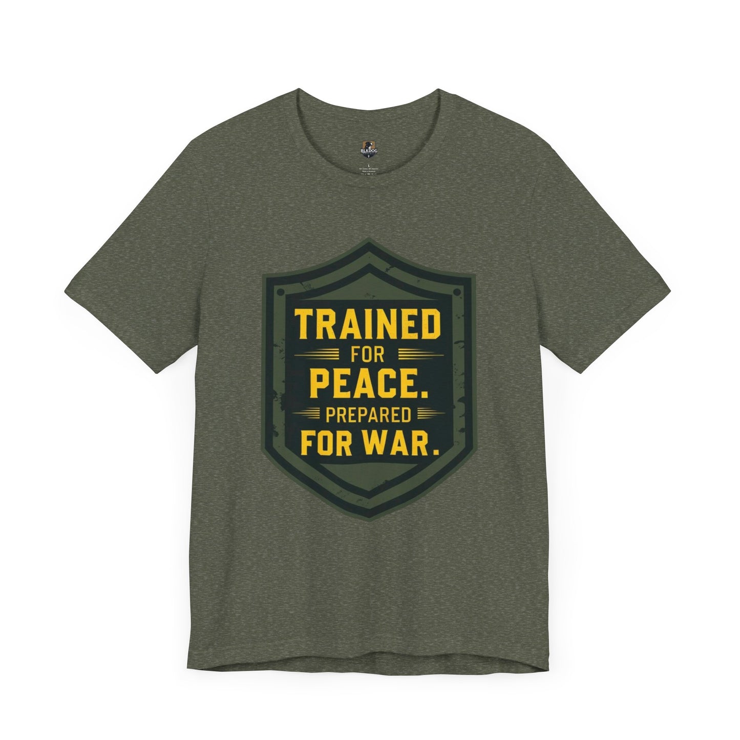 Trained for Peace...Ready for War - Warrior Tee:  Casual Wear, Military Inspired, Gift for Veterans, Holiday Apparel, Statement Shirt
