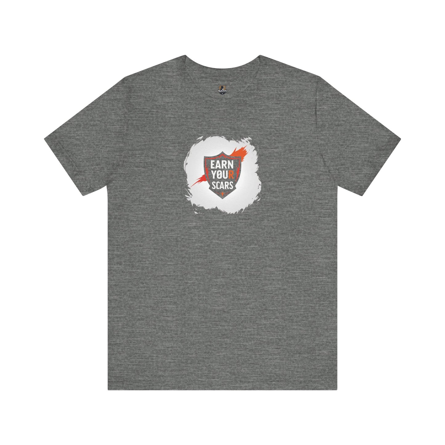 Unisex Motivational Tee - "Earn Your Scars" - Fitness Shirt for Gym Lovers, Gift for Athletes, Inspirational Apparel, Casual Wear, [...]