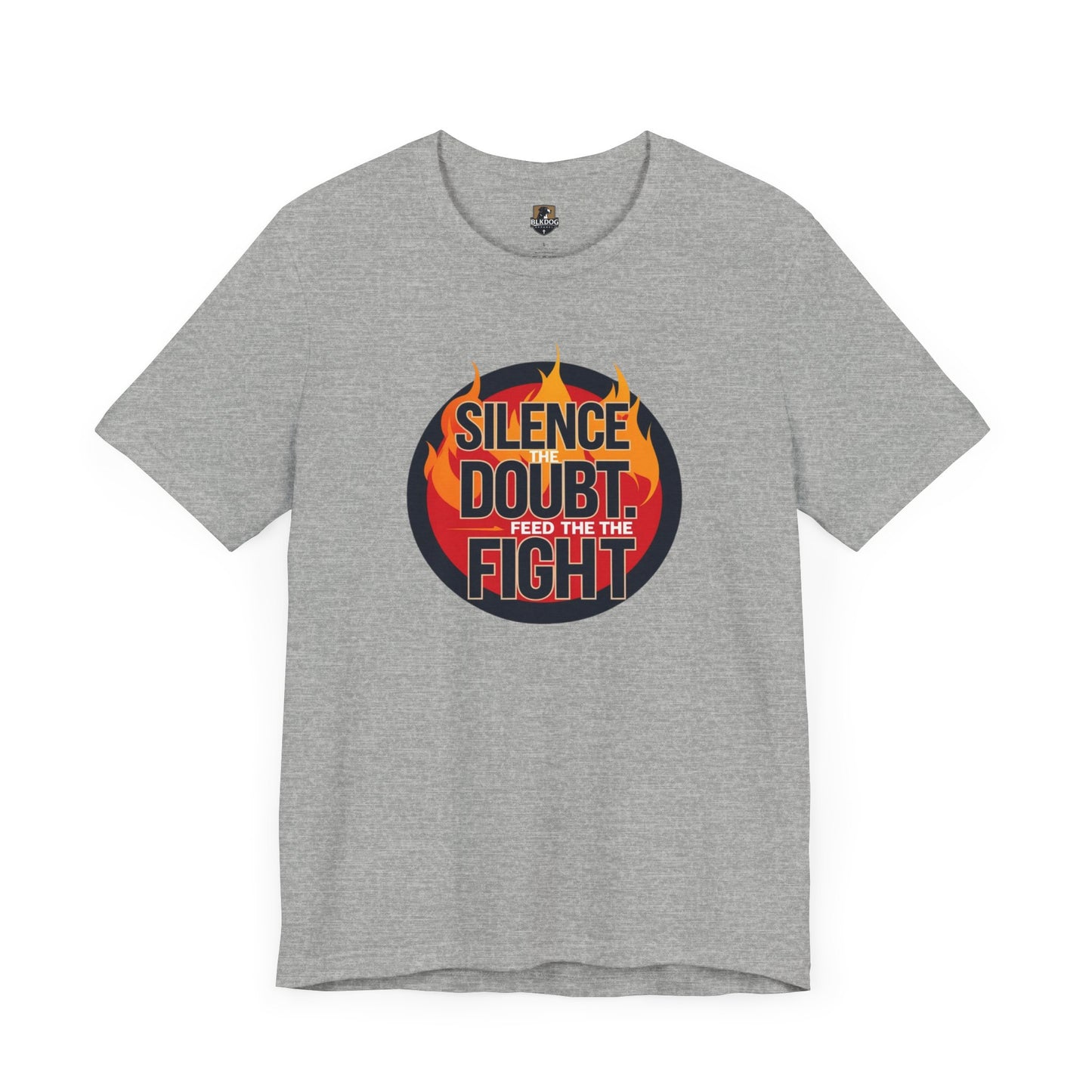 Empowering Message Tee - Silence Doubt, Feed the Fight, Motivational T-Shirt, Perfect for Fitness, Gifts for Athletes, Inspirational [...]