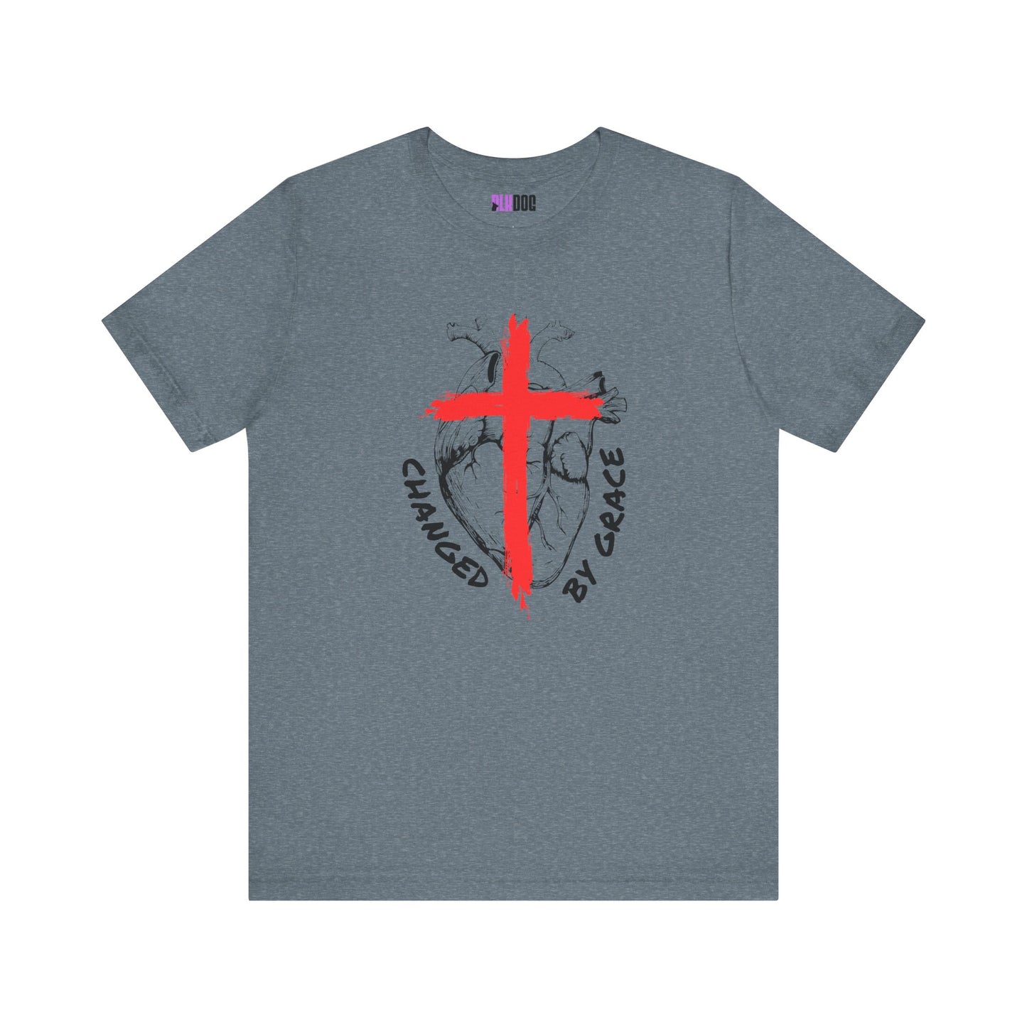 Christian Unisex Tee, Grace and Cross Shirt, Religious T-Shirt, Inspirational Top, Faith Apparel, Christian Clothing