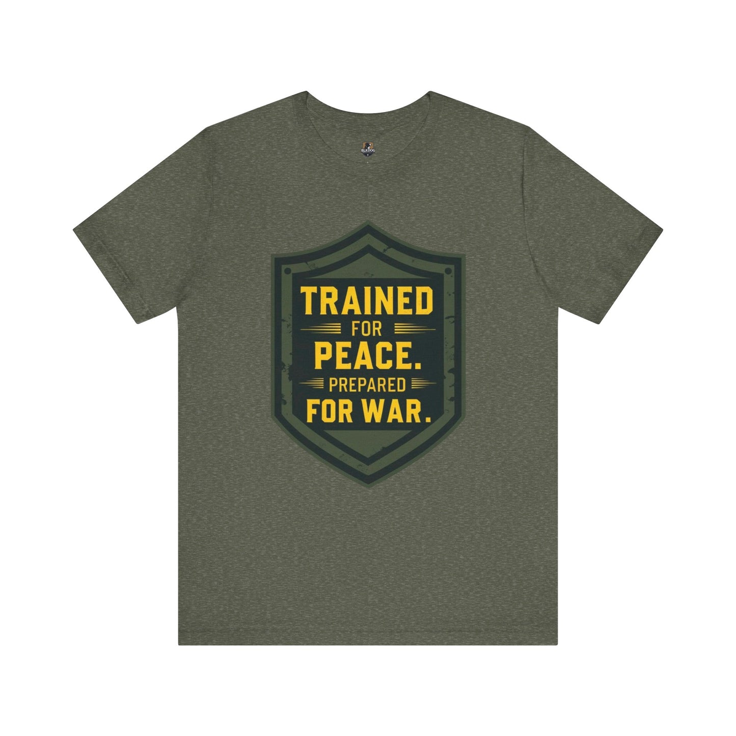 Trained for Peace...Ready for War - Warrior Tee:  Casual Wear, Military Inspired, Gift for Veterans, Holiday Apparel, Statement Shirt