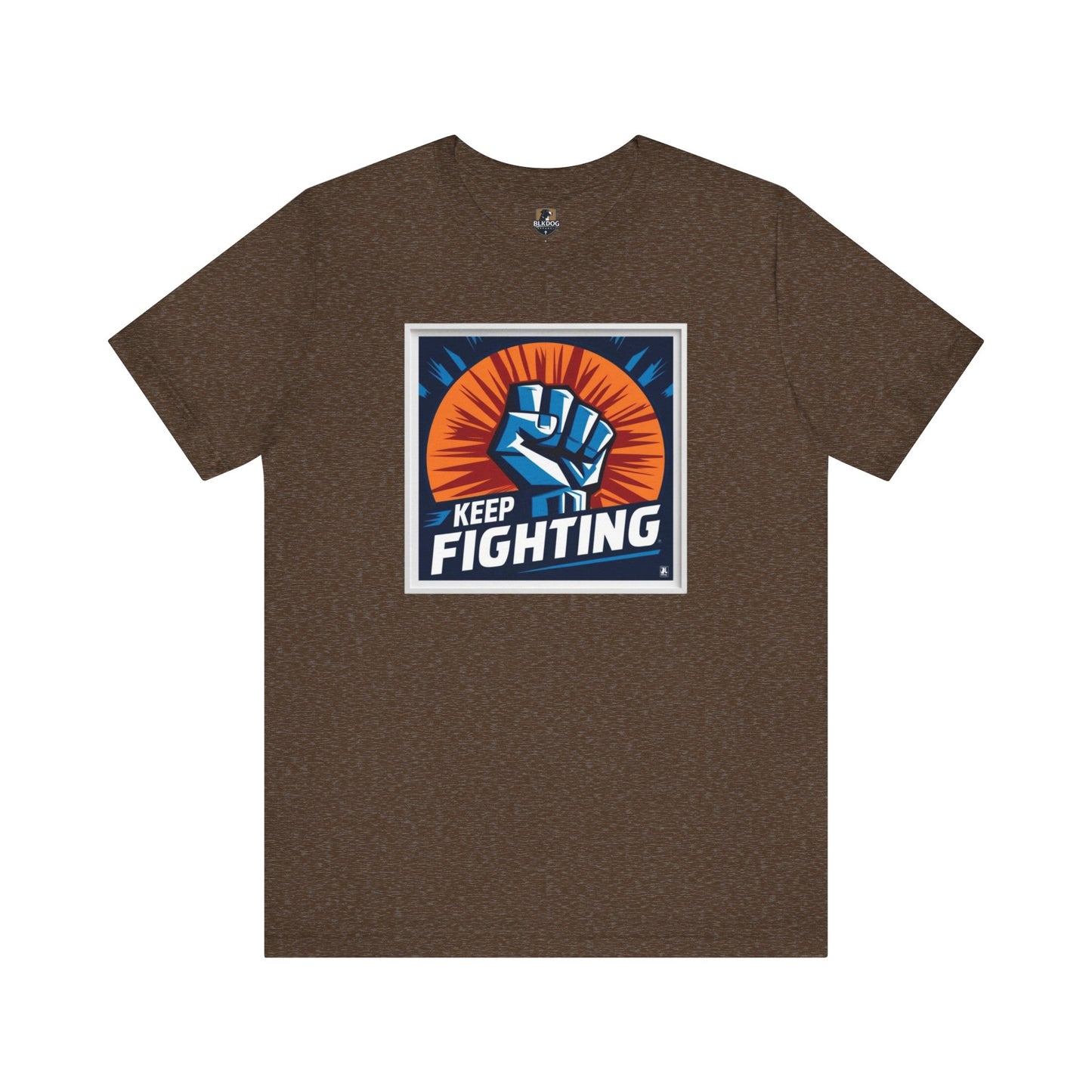 Keep Fighting Unisex Short Sleeve Tee - Inspirational Graphic T-Shirt for Motivation & Support