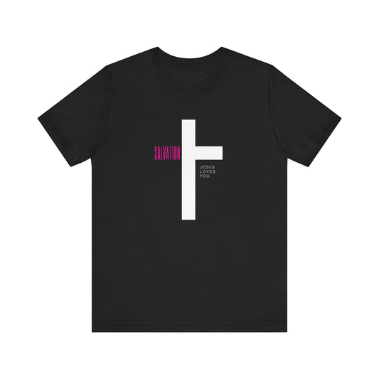 Salvation - Jesus Loves You - Unisex Jersey Short Sleeve Tee