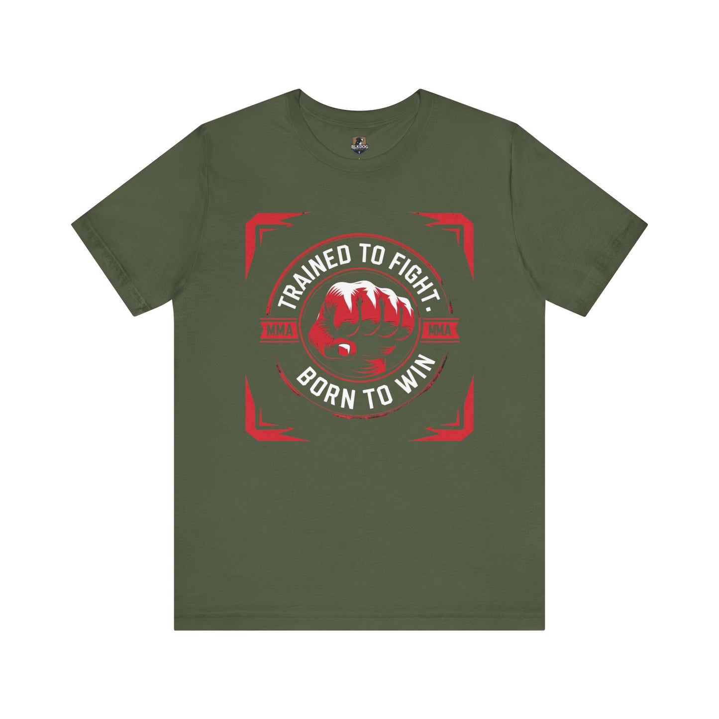 Trained to Fight Tee, Unisex Jersey Short Sleeve Tee for Fighters, Athletic Gift, Workout Apparel, Motivational Shirt