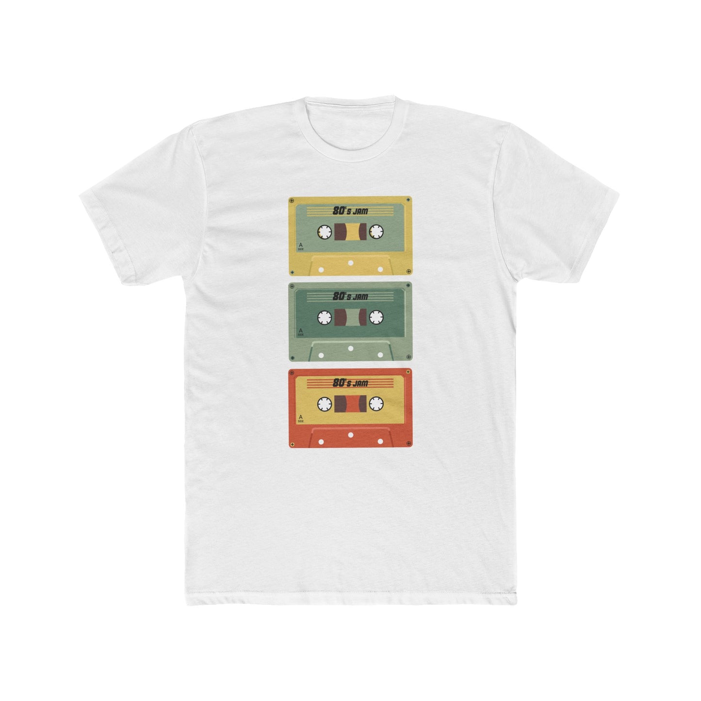 Men's Cotton Crew Tee - Retro Tapes