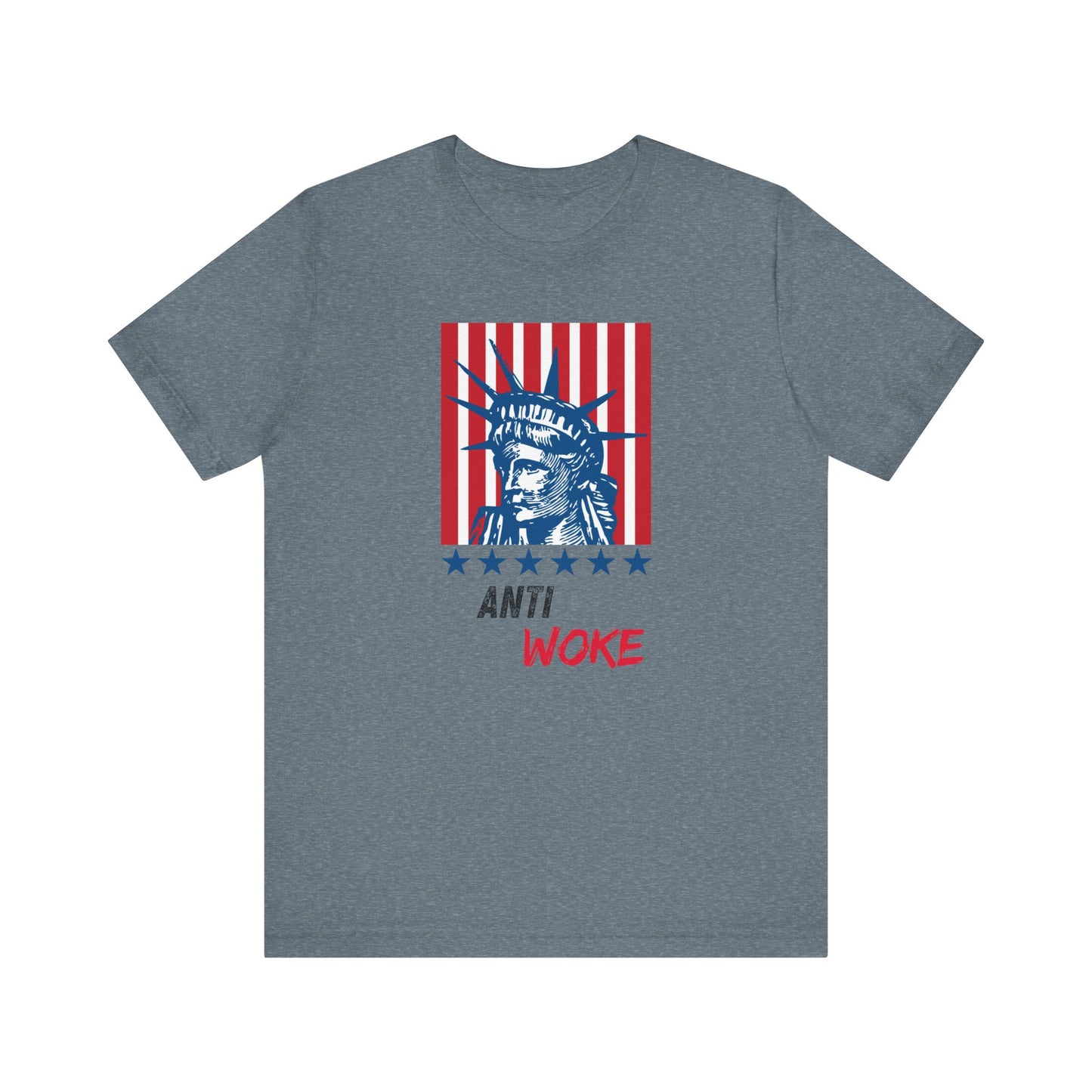 Anti-Woke Unisex Tee, Political Statement Graphic Shirt, Protest Apparel, Social Commentary Top, Activist Clothing, Controversial Design