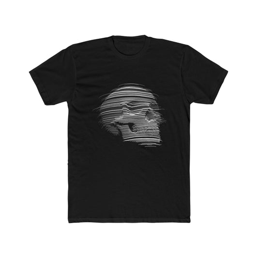 Scatter Brain Skull - Men's Cotton Crew Tee