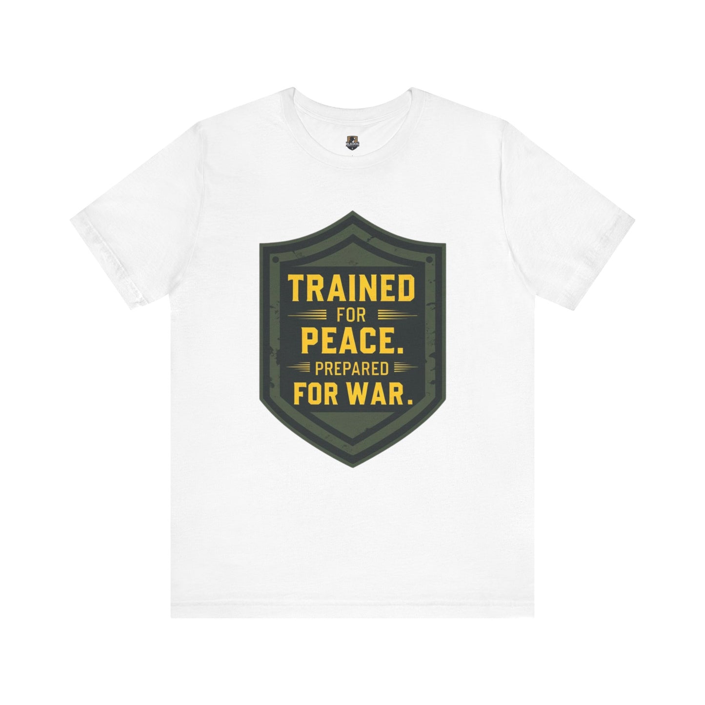 Trained for Peace...Ready for War - Warrior Tee:  Casual Wear, Military Inspired, Gift for Veterans, Holiday Apparel, Statement Shirt