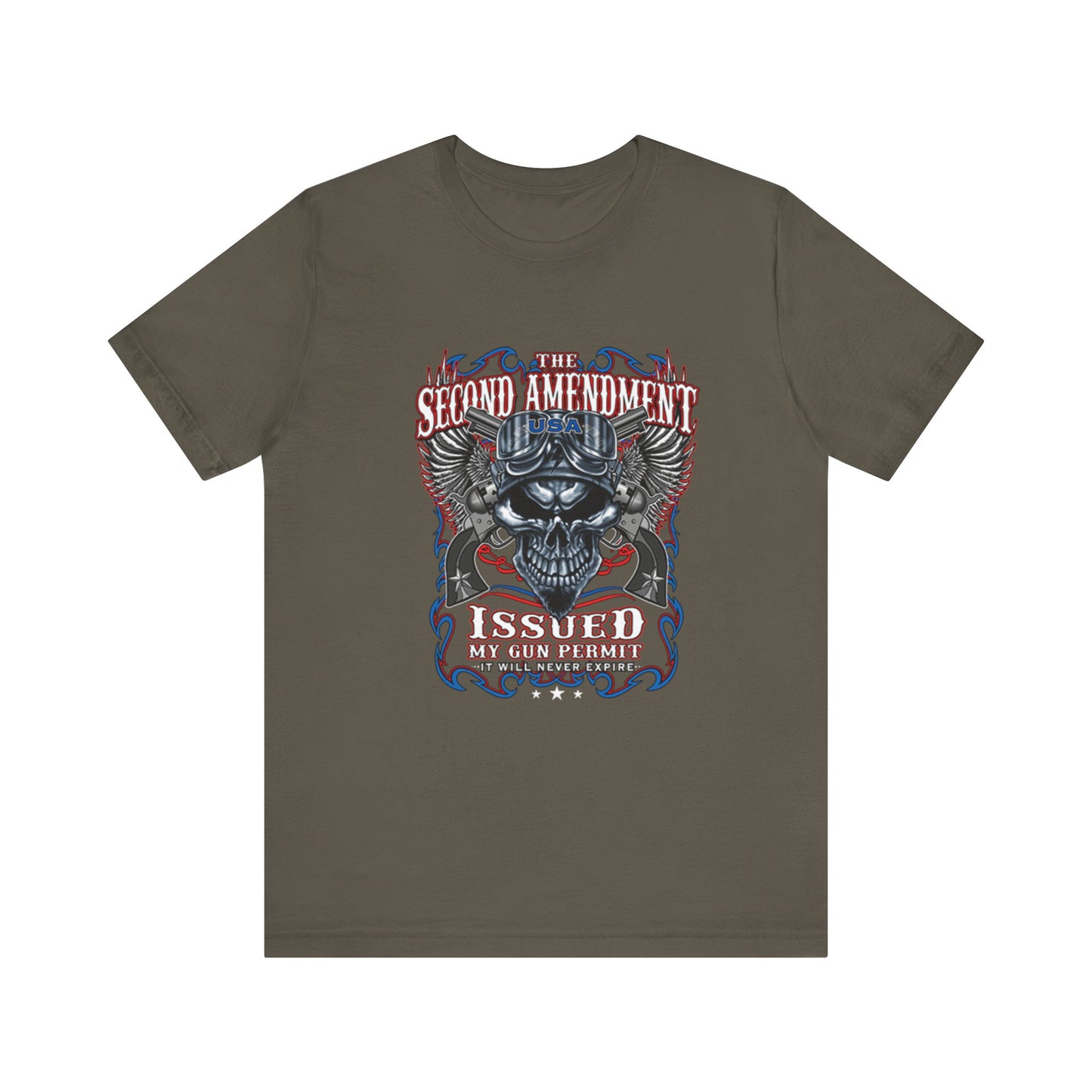 The Second Amendment Issued My Gun Permit - Unisex Jersey Short Sleeve Tee