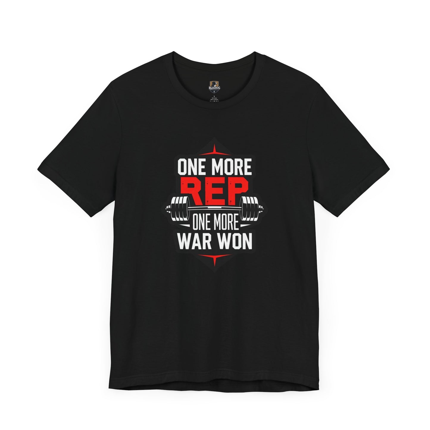 Motivational Fitness Tee - "One More Rep, One More War Won" Unisex Jersey Short Sleeve T-Shirt, Workout Shirt, Gym Apparel, Gift for [...]