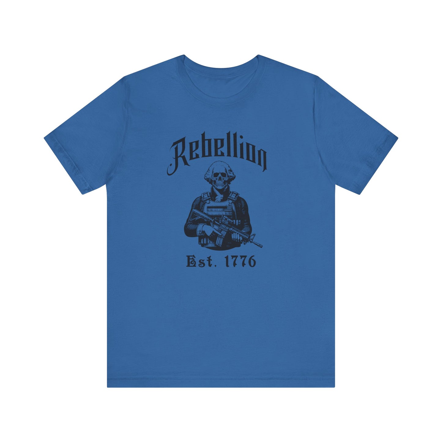 Patriotic Tee, Rebellion, Est 1776 - Unisex Jersey Short Sleeve Shirt, 4th of July Gift, Independence Day Clothing, American Flag Top, USA