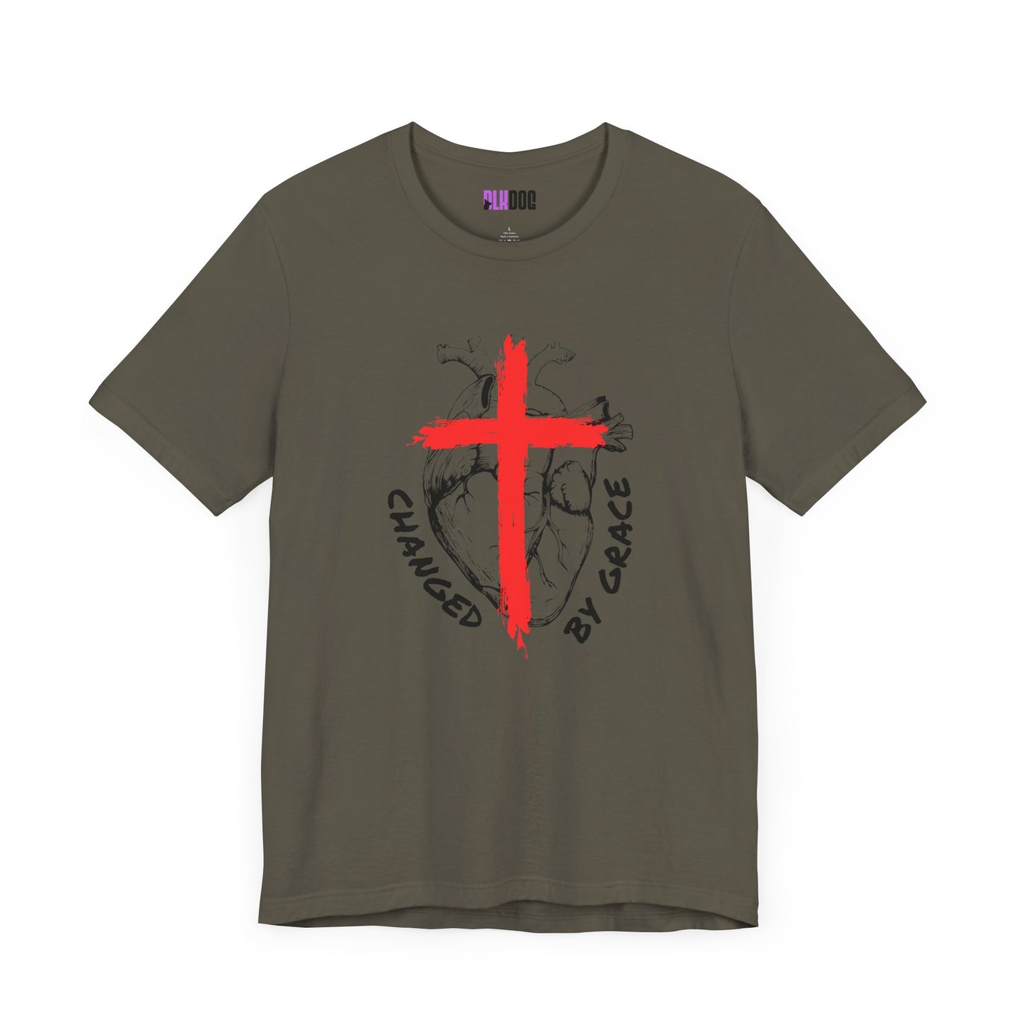 Christian Unisex Tee, Grace and Cross Shirt, Religious T-Shirt, Inspirational Top, Faith Apparel, Christian Clothing