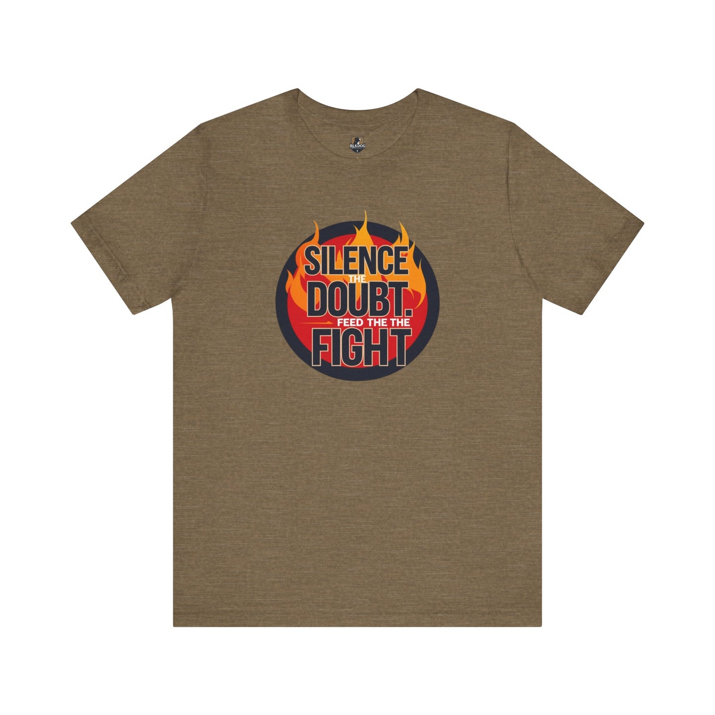 Empowering Message Tee - Silence Doubt, Feed the Fight, Motivational T-Shirt, Perfect for Fitness, Gifts for Athletes, Inspirational [...]