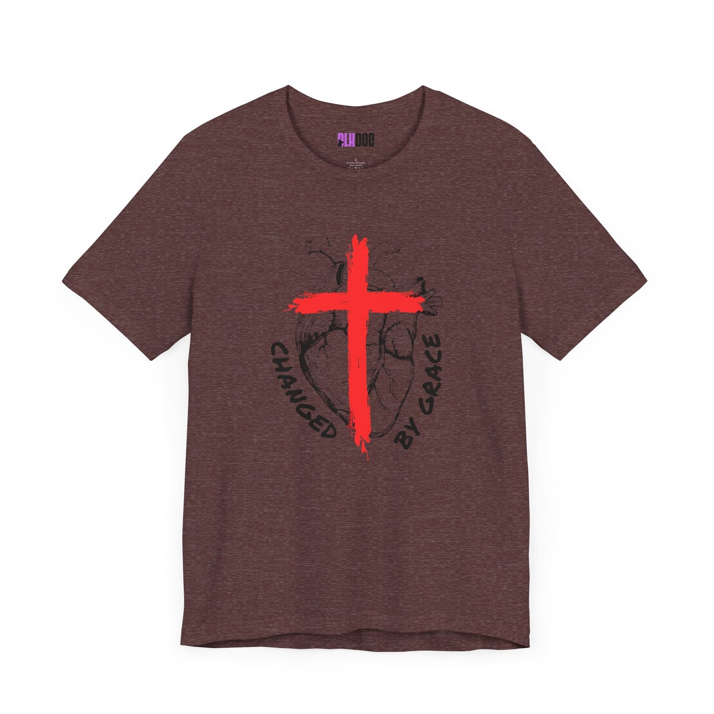 Christian Unisex Tee, Grace and Cross Shirt, Religious T-Shirt, Inspirational Top, Faith Apparel, Christian Clothing