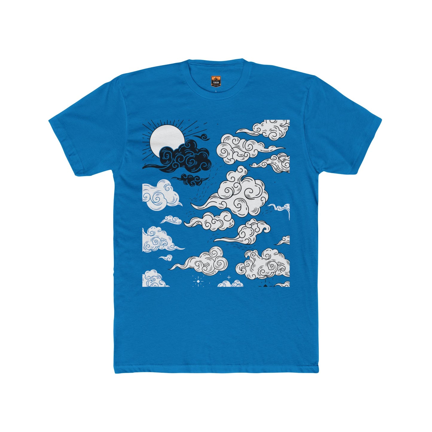 Japanese Clouds - Men's Cotton Crew Tee