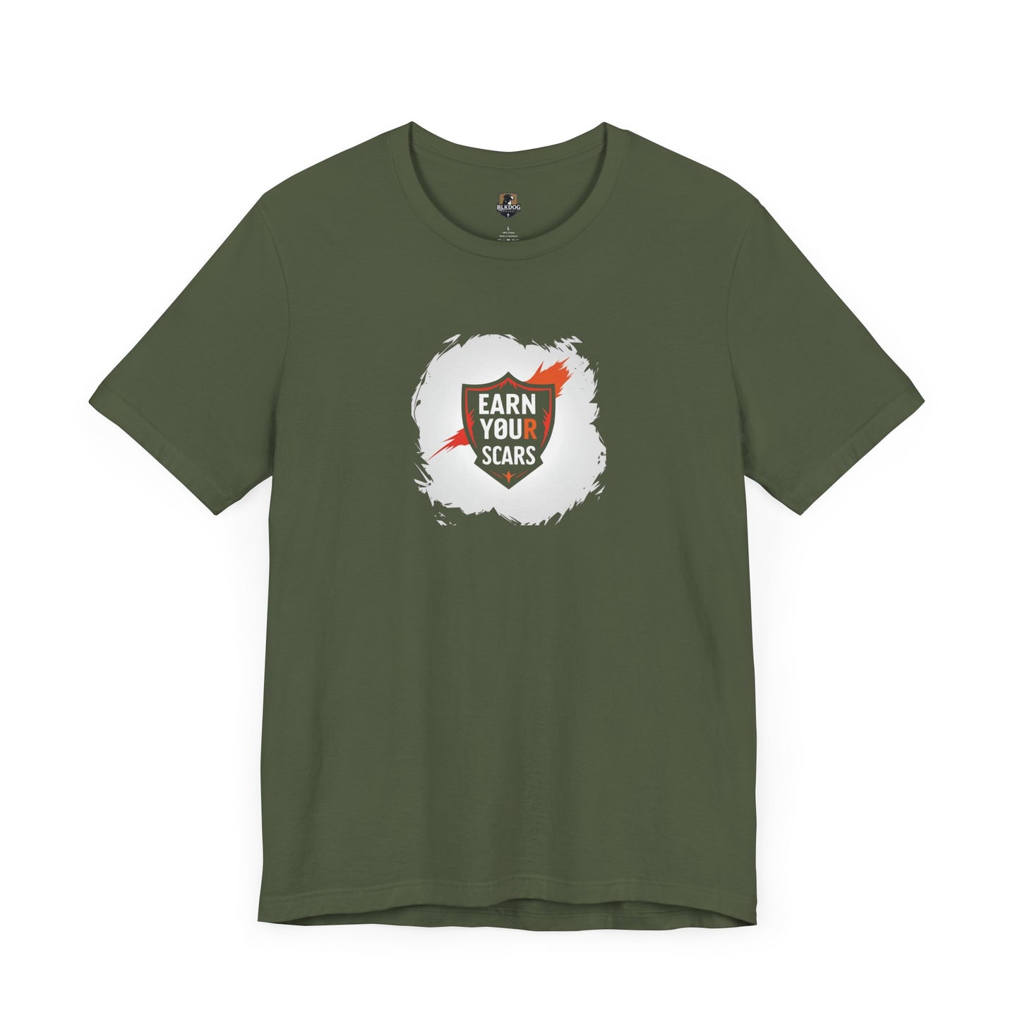 Unisex Motivational Tee - "Earn Your Scars" - Fitness Shirt for Gym Lovers, Gift for Athletes, Inspirational Apparel, Casual Wear, [...]