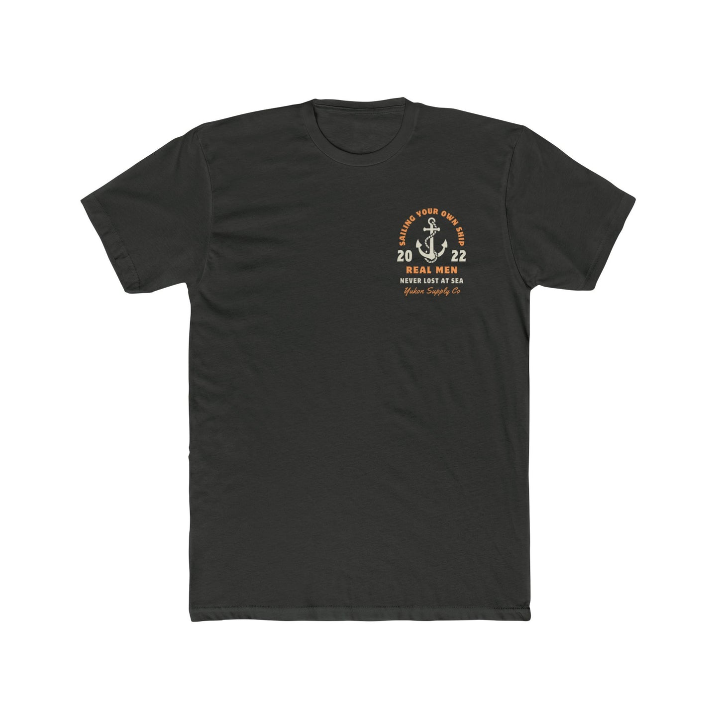 Real Men Lost at Sea - Men's Cotton Crew Tee